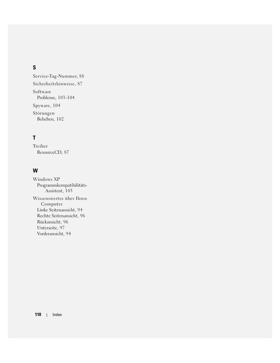 Dell Latitude D410 User Manual | Page 110 / 166