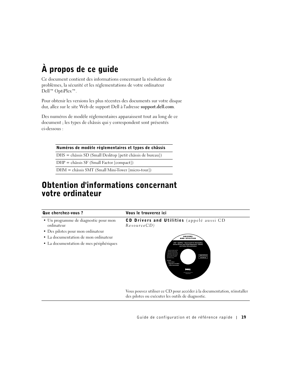 À propos de ce guide | Dell OptiPlex GX60 User Manual | Page 20 / 96
