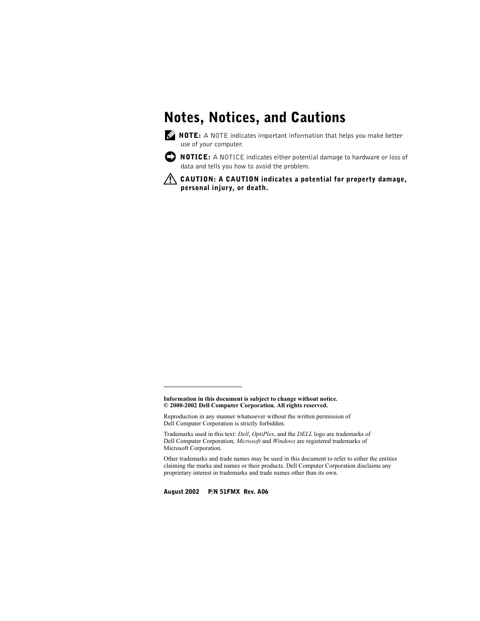 Dell OptiPlex GX60 User Manual | Page 3 / 96
