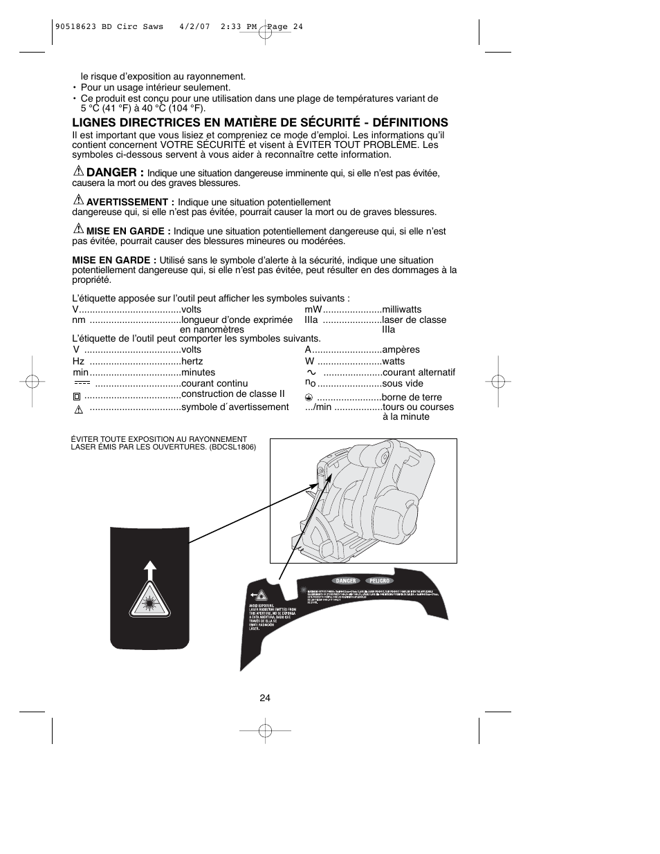 Black & Decker BDCS1806 User Manual | Page 24 / 56
