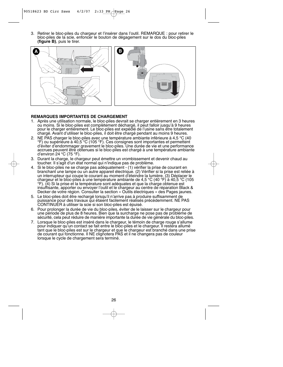 Black & Decker BDCS1806 User Manual | Page 26 / 56