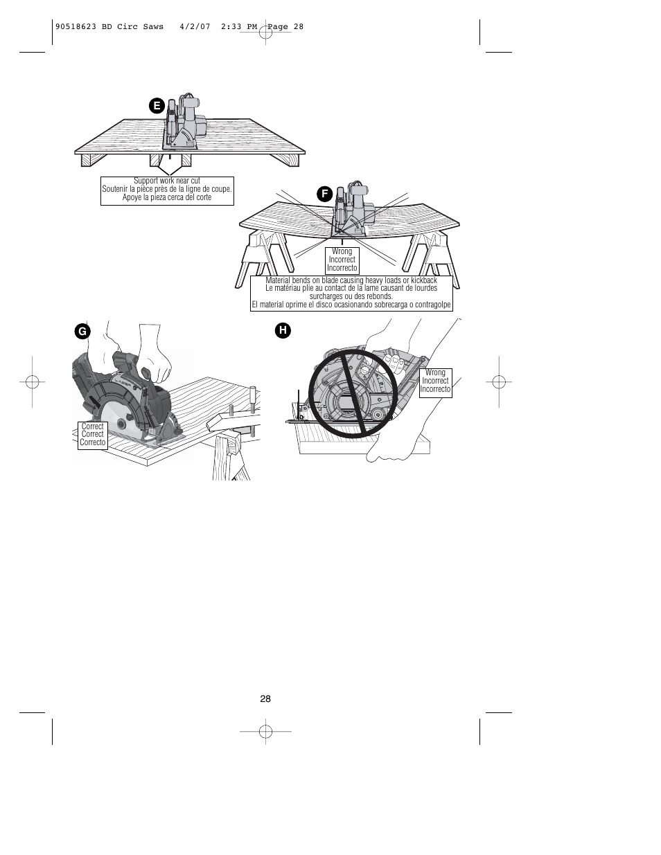 Black & Decker BDCS1806 User Manual | Page 28 / 56