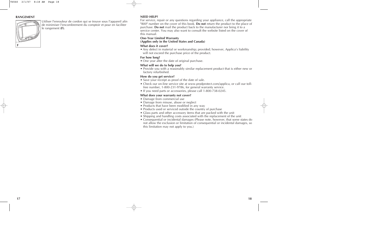 Black & Decker T2560 User Manual | Page 10 / 13