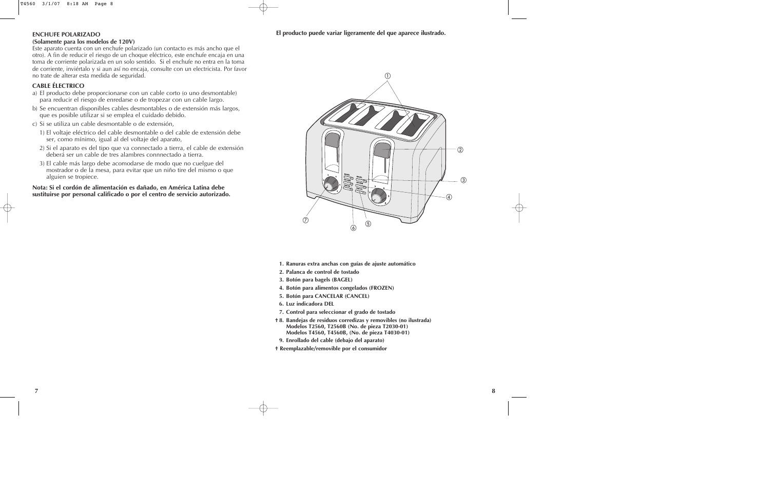 Black & Decker T2560 User Manual | Page 5 / 13