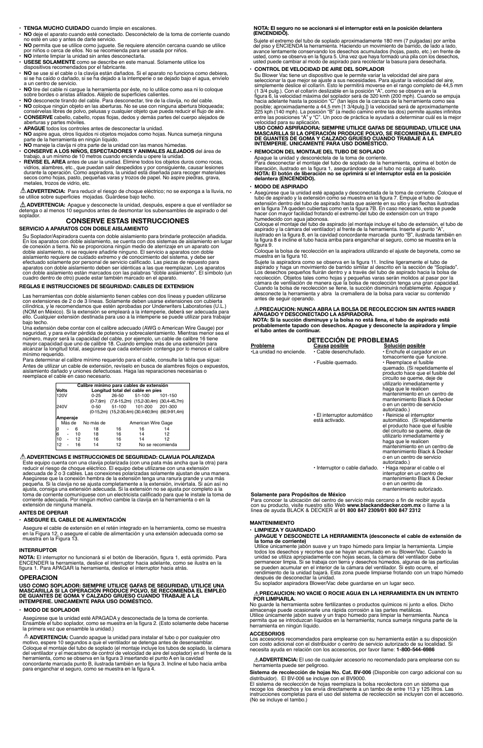 Black & Decker BV9000 User Manual | Page 5 / 6