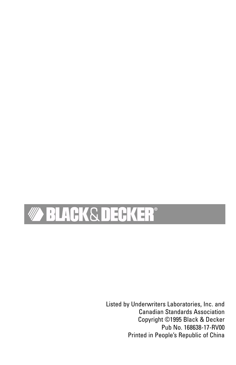 Black & Decker DCM20WH User Manual | Page 10 / 10