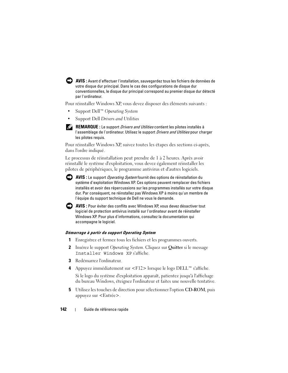 Dell OptiPlex 740 User Manual | Page 142 / 388
