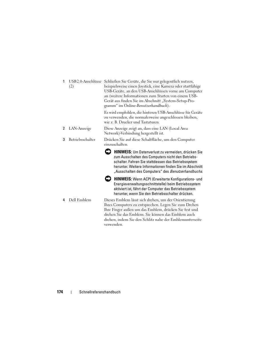 Dell OptiPlex 740 User Manual | Page 174 / 388