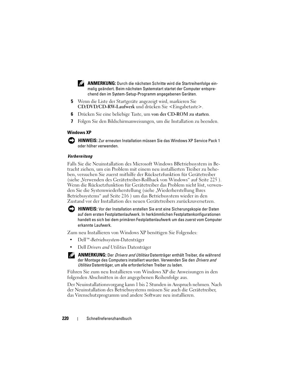Dell OptiPlex 740 User Manual | Page 220 / 388