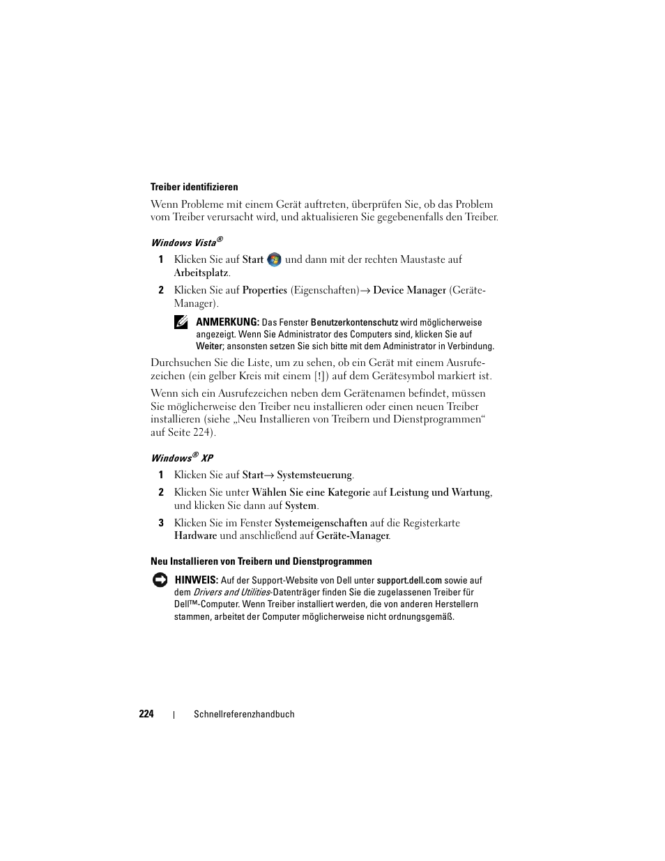Dell OptiPlex 740 User Manual | Page 224 / 388