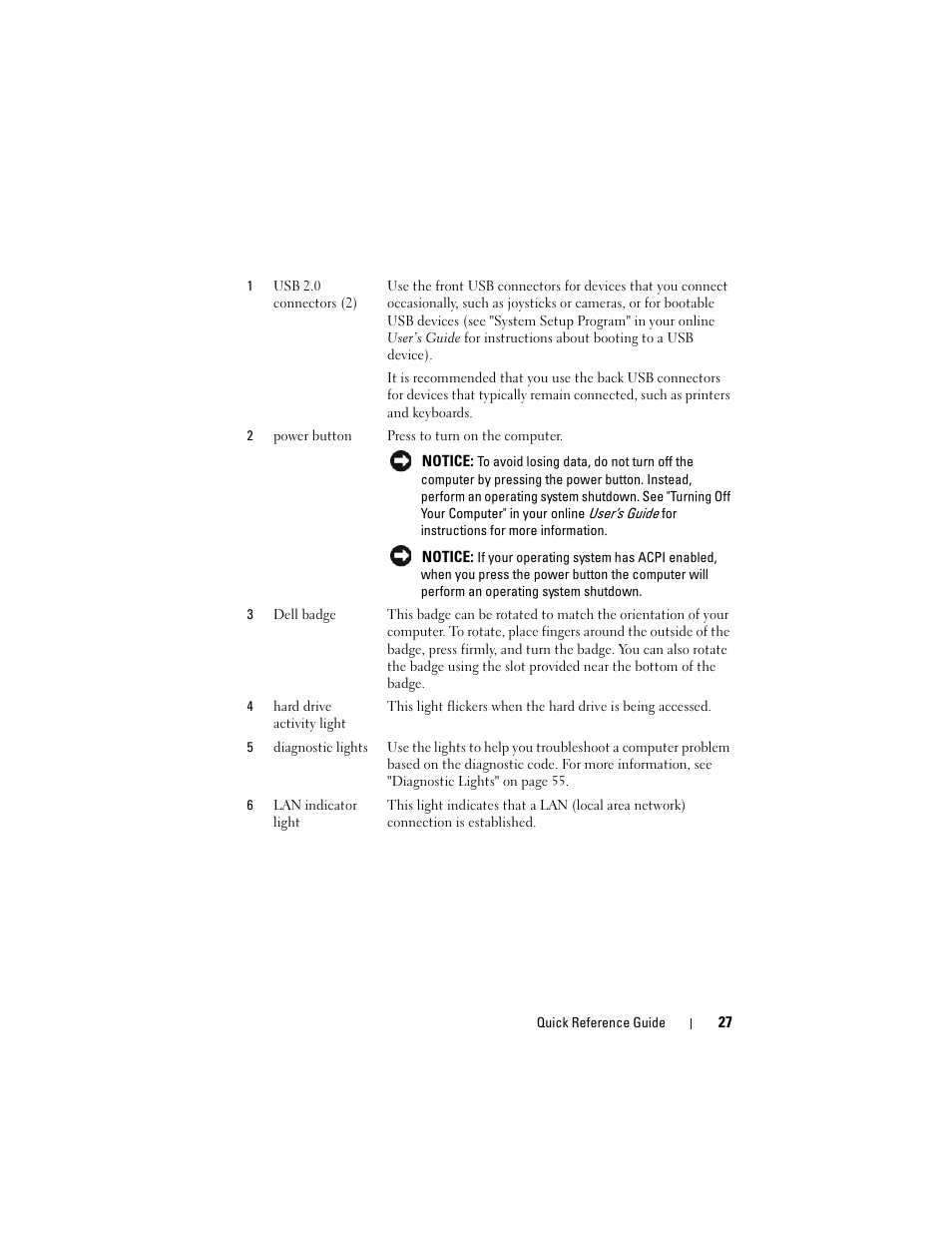 Dell OptiPlex 740 User Manual | Page 27 / 388