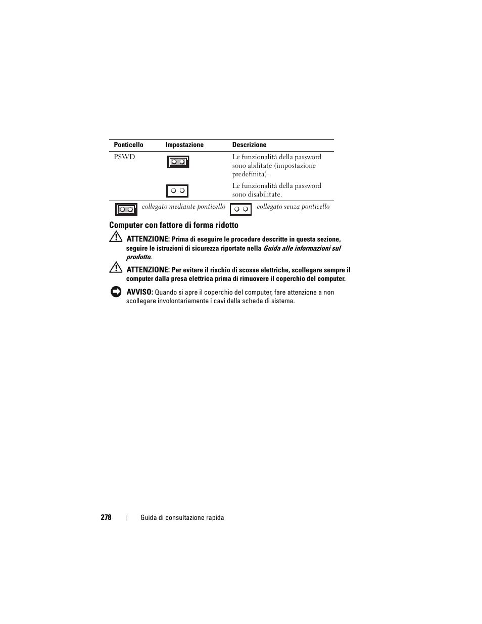 Computer con fattore di forma ridotto | Dell OptiPlex 740 User Manual | Page 278 / 388