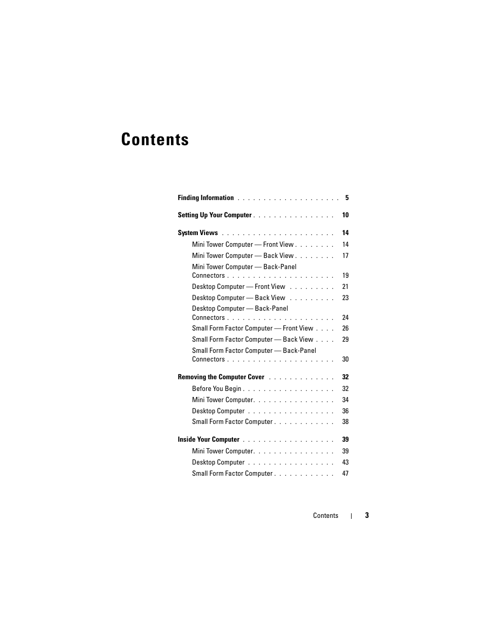 Dell OptiPlex 740 User Manual | Page 3 / 388