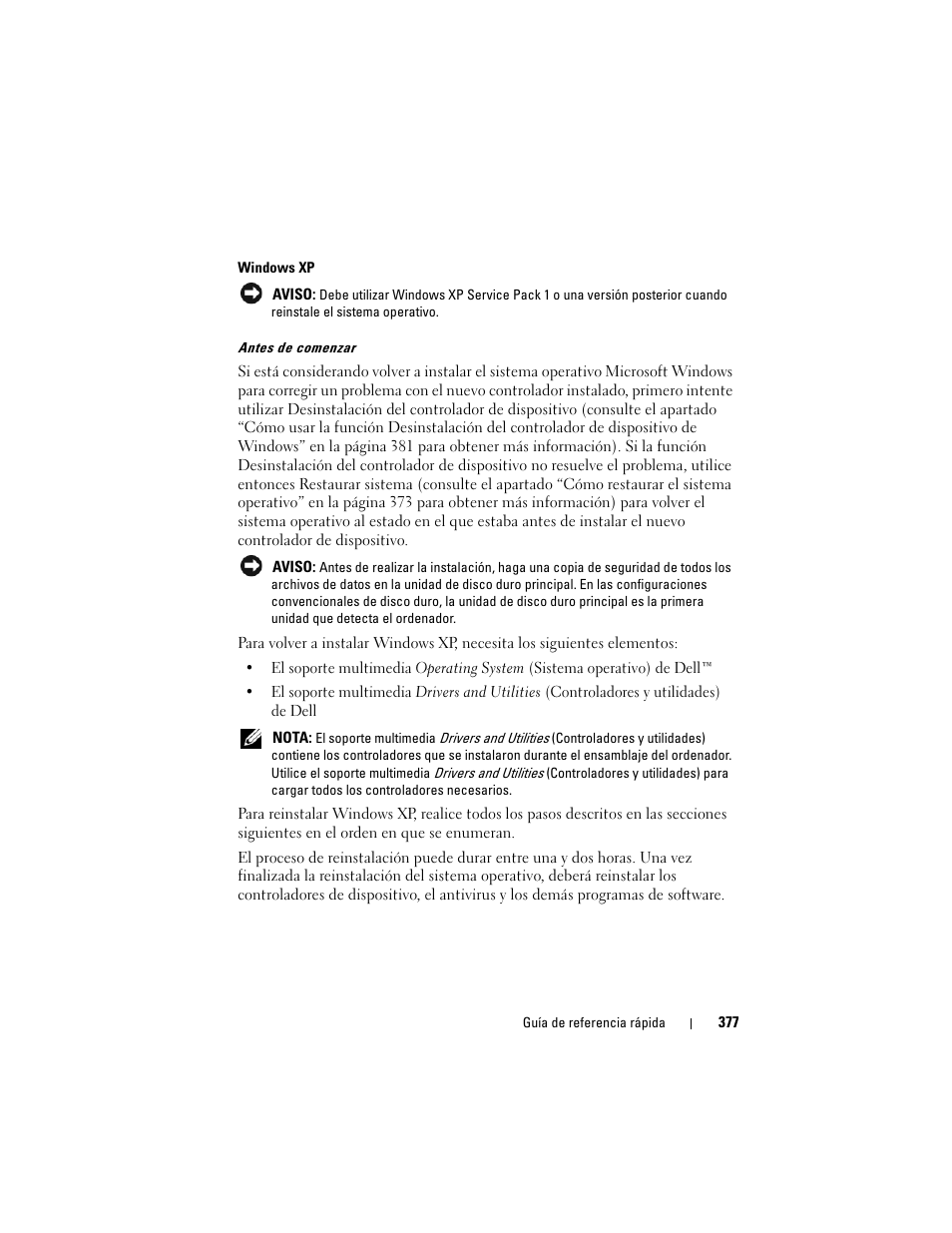 Dell OptiPlex 740 User Manual | Page 377 / 388