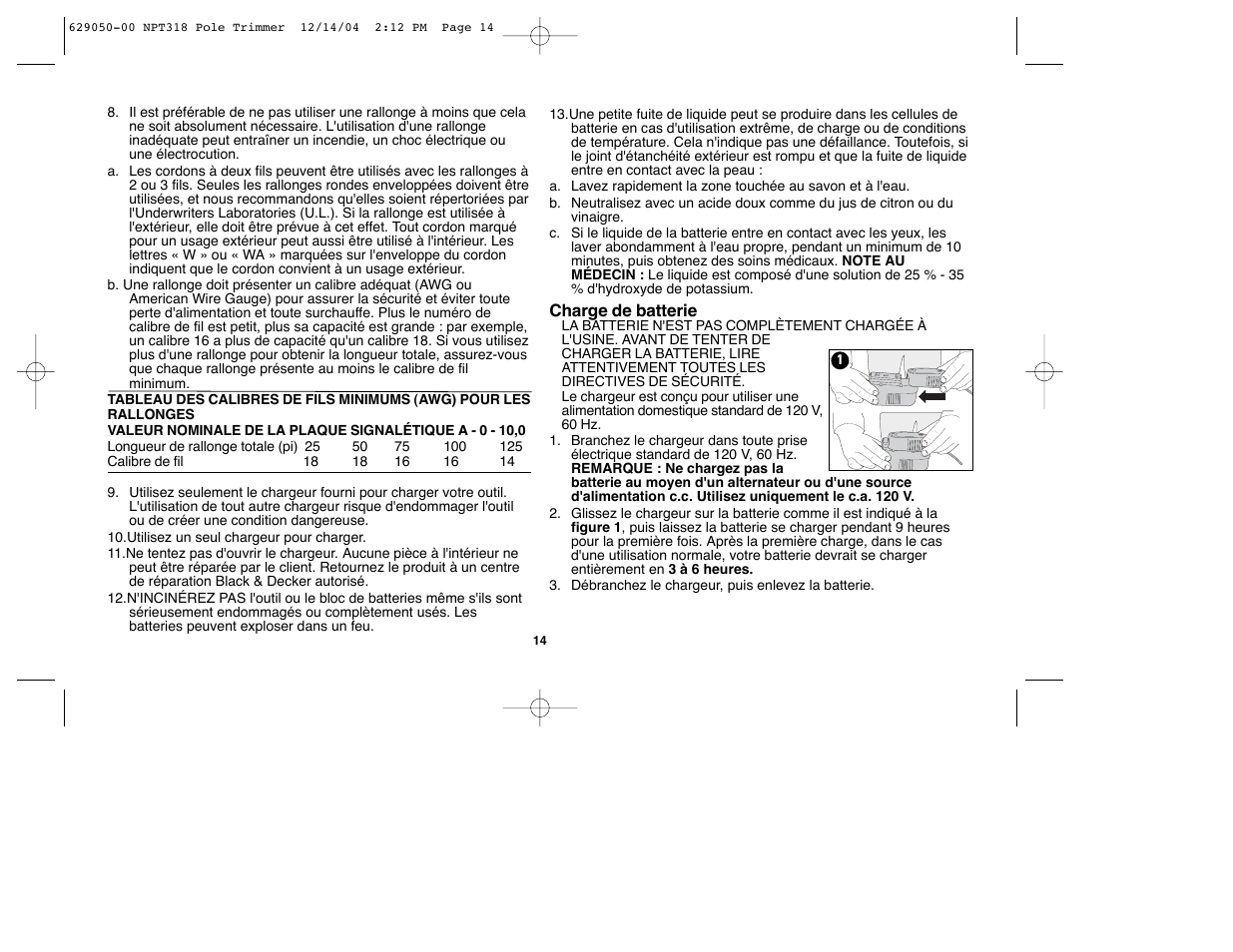 Black & Decker NPT318 User Manual | Page 14 / 31