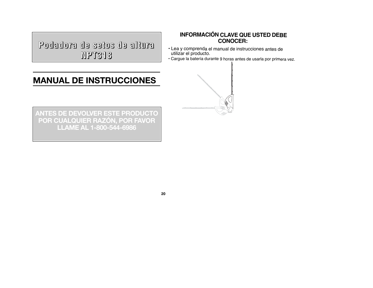 Black & Decker NPT318 User Manual | Page 20 / 31