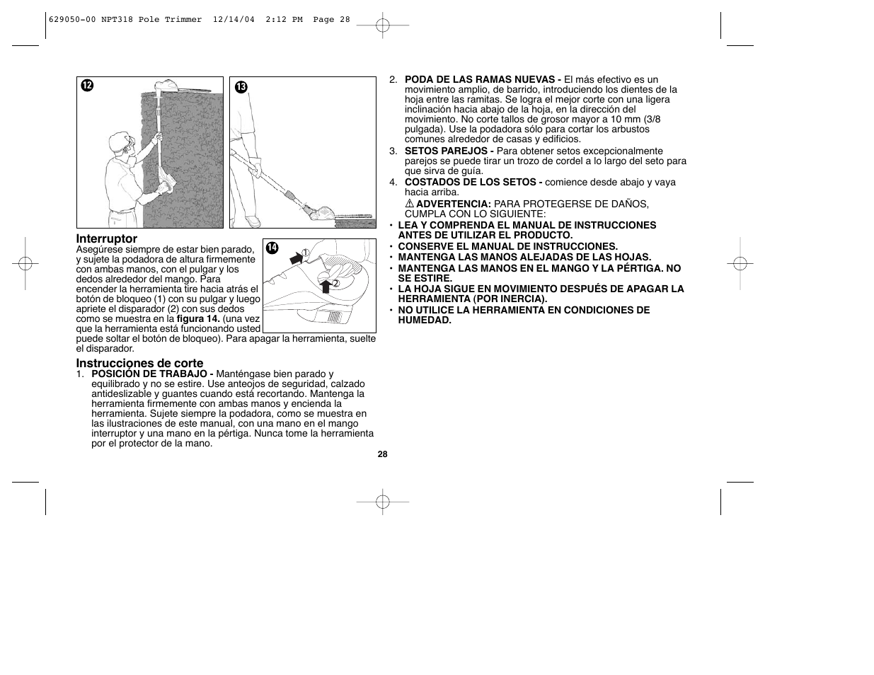 Black & Decker NPT318 User Manual | Page 28 / 31