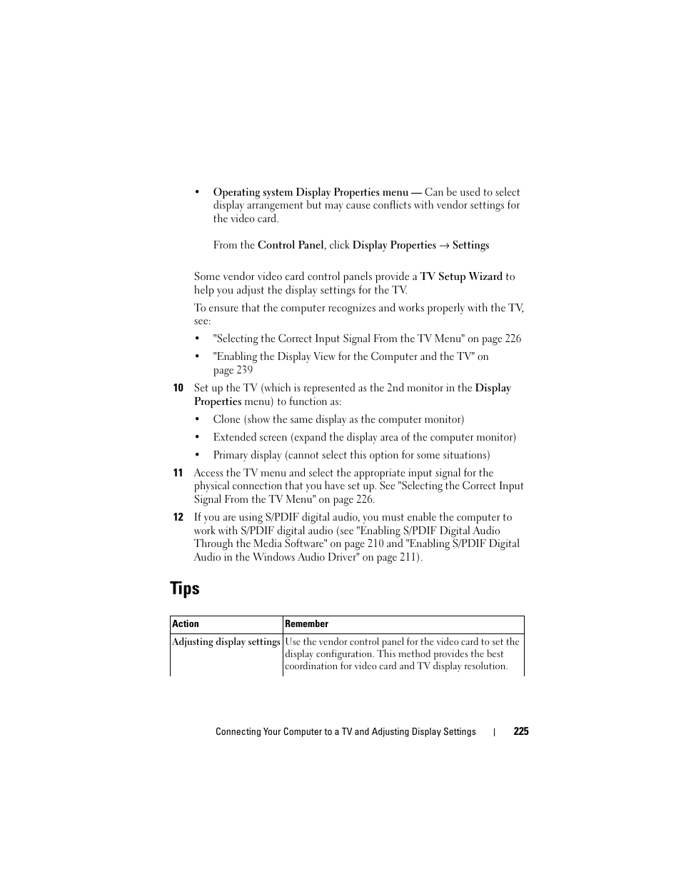 Tips | Dell Studio 1558 (Early 2010) User Manual | Page 225 / 354