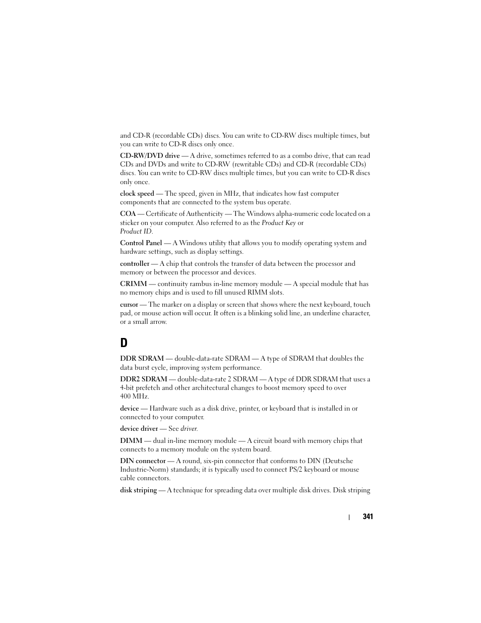 Dell Studio 1558 (Early 2010) User Manual | Page 341 / 354