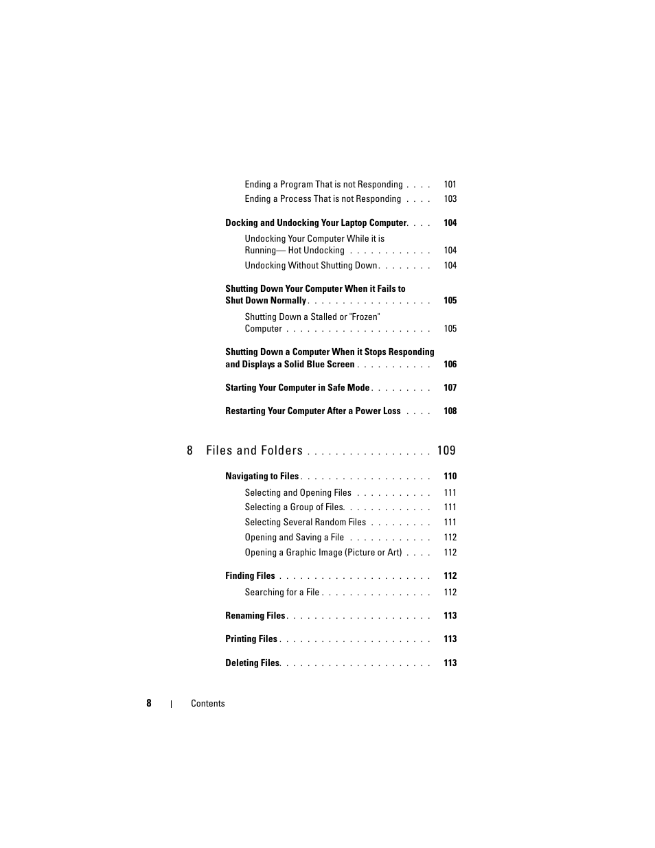 8files and folders | Dell Studio 1558 (Early 2010) User Manual | Page 8 / 354