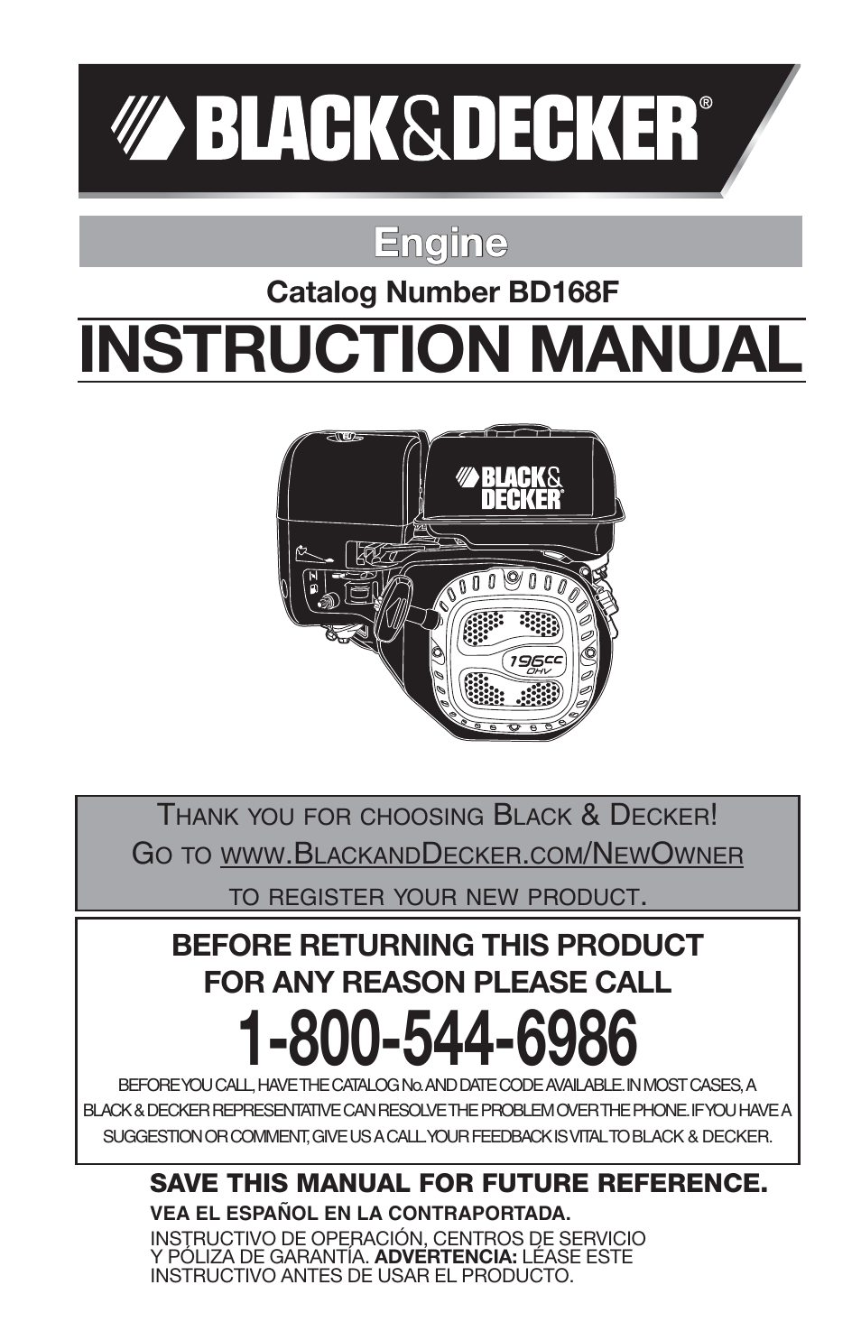 Black & Decker BD168F User Manual | 68 pages