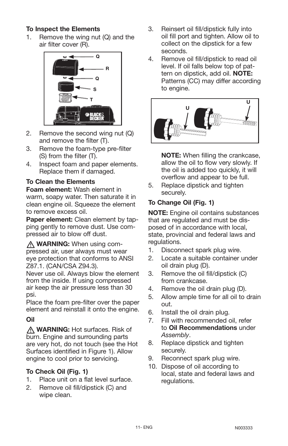 Black & Decker BD168F User Manual | Page 11 / 68