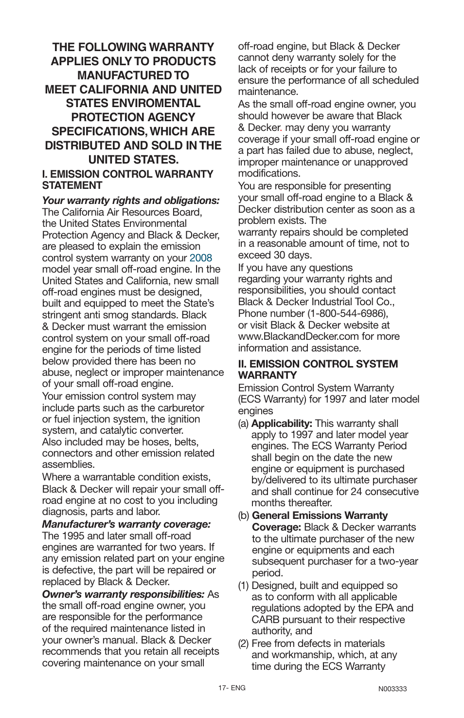 Black & Decker BD168F User Manual | Page 17 / 68