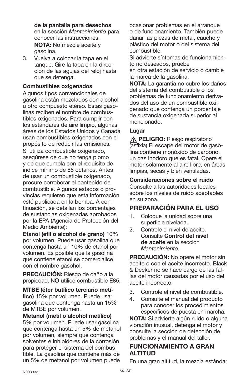 Black & Decker BD168F User Manual | Page 54 / 68