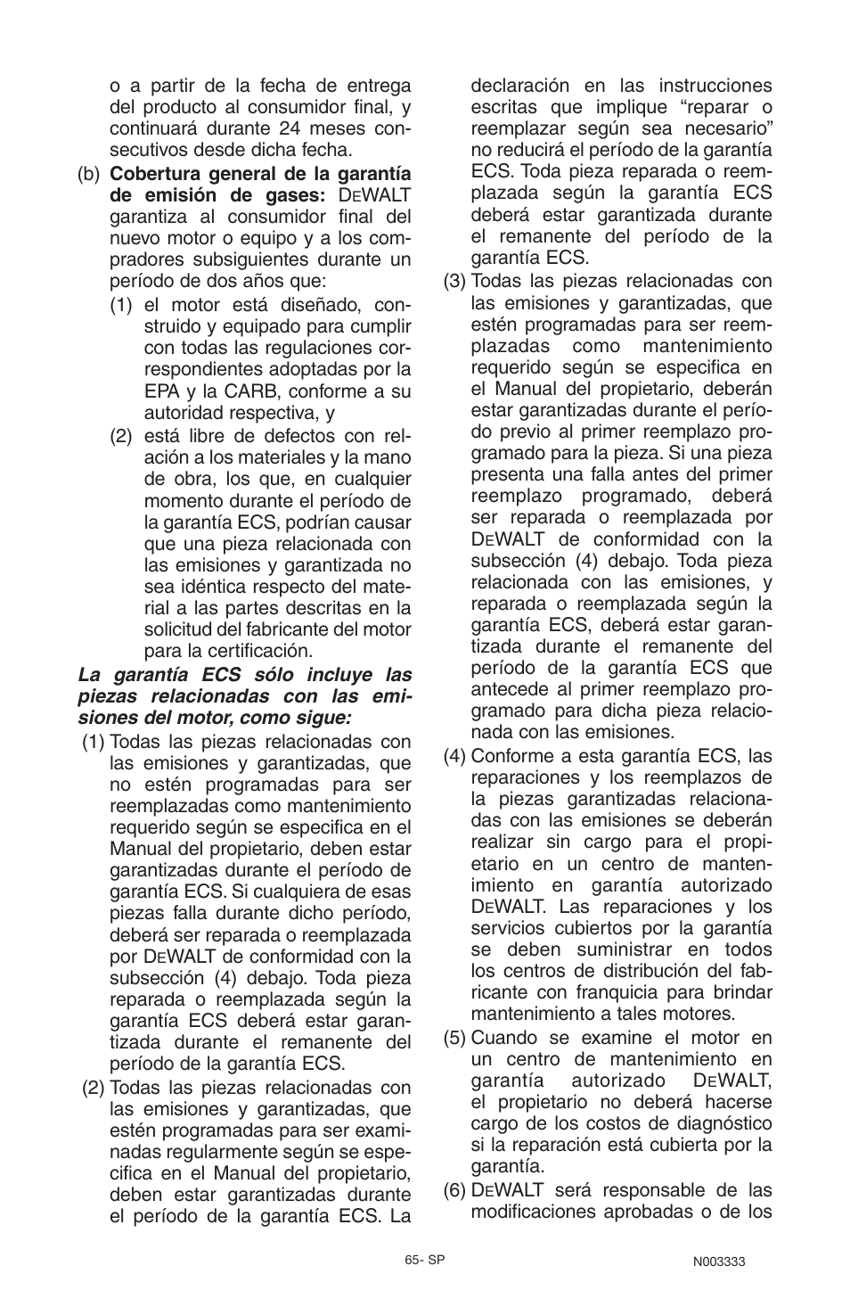 Black & Decker BD168F User Manual | Page 65 / 68
