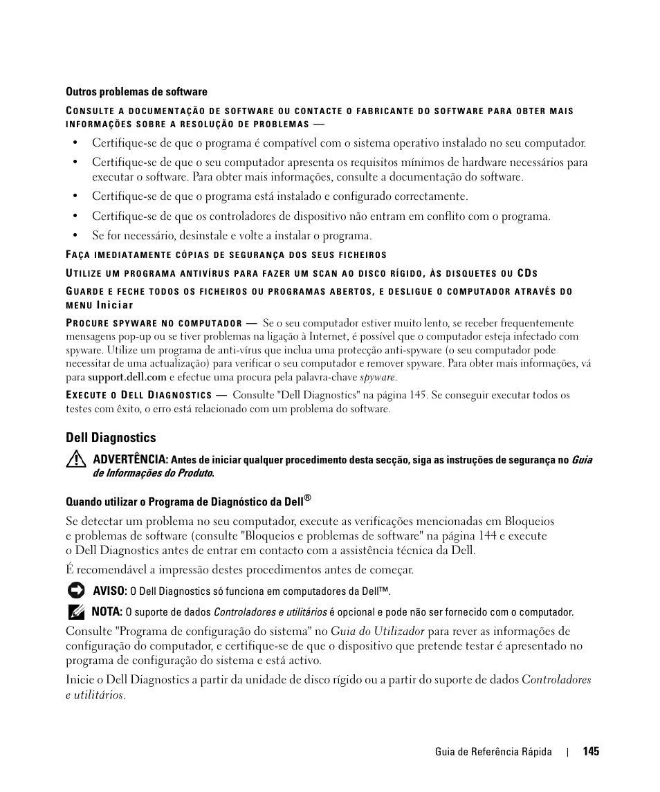 Dell diagnostics | Dell Latitude D630 ATG (Mid 2007) User Manual | Page 145 / 176