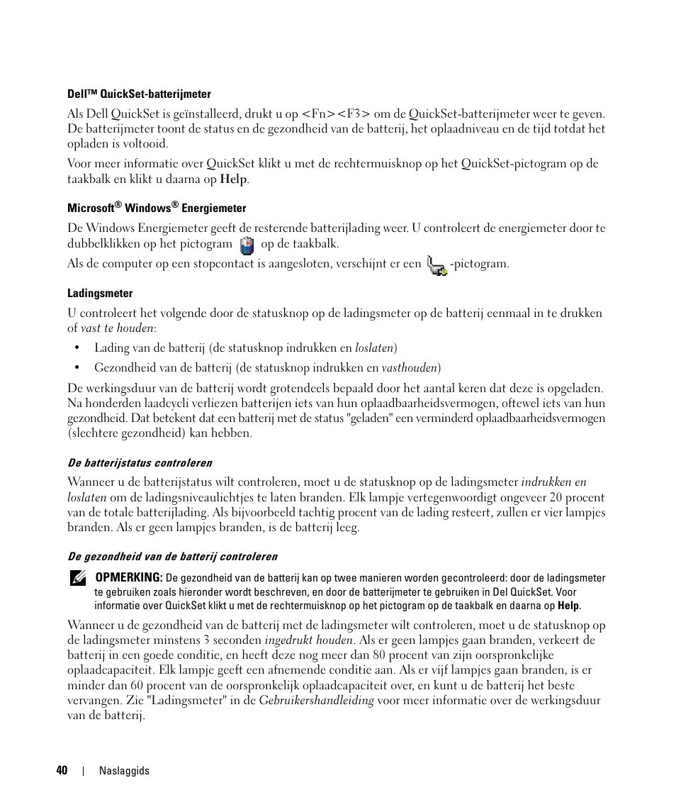 Dell Latitude D630 ATG (Mid 2007) User Manual | Page 40 / 176