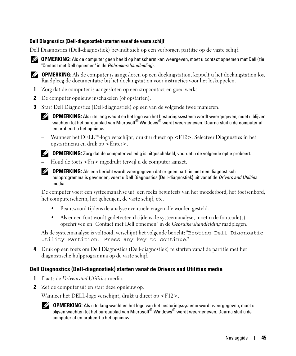 Dell Latitude D630 ATG (Mid 2007) User Manual | Page 45 / 176