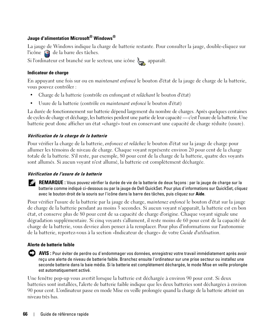Dell Latitude D630 ATG (Mid 2007) User Manual | Page 66 / 176