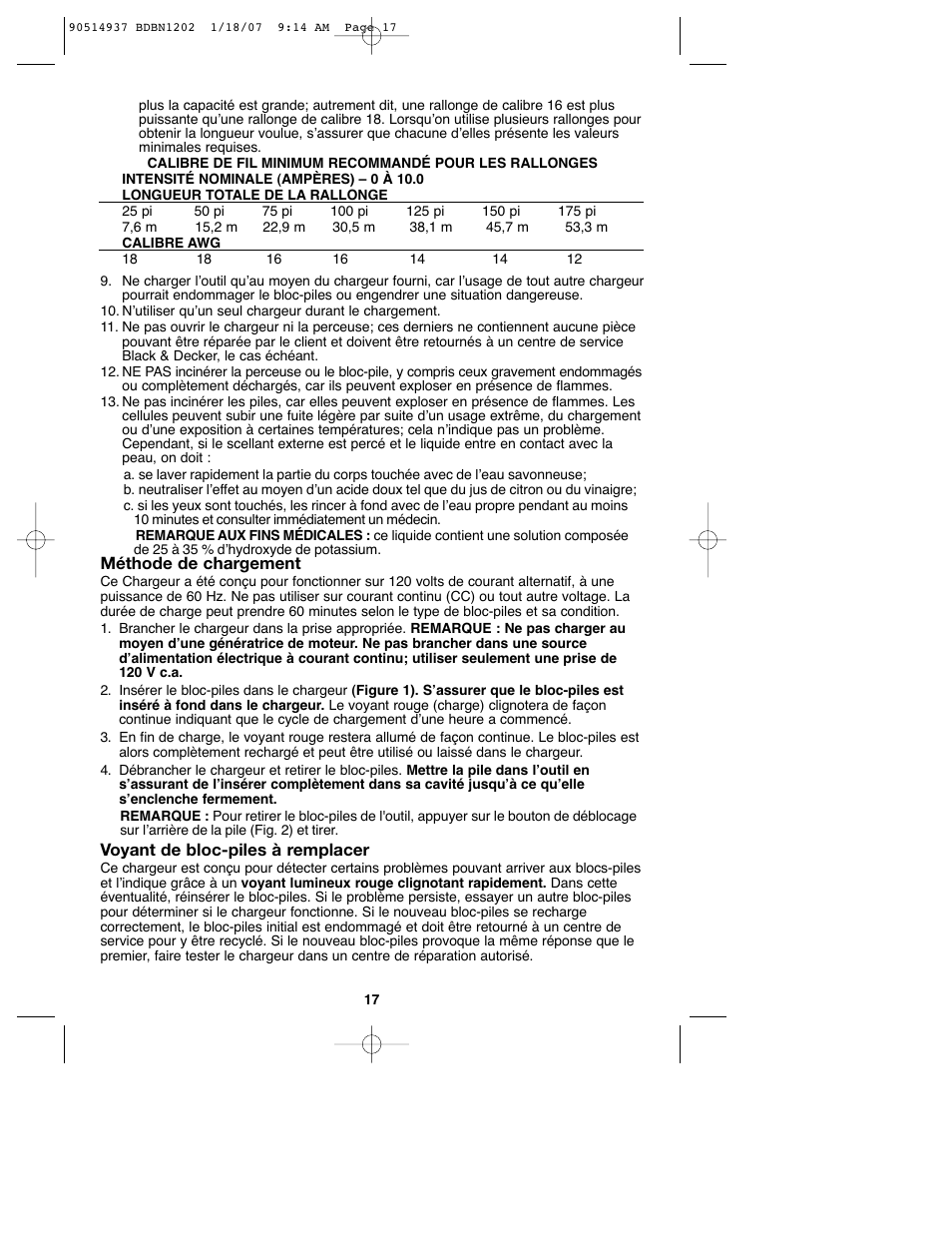 Black & Decker BDBN1802 User Manual | Page 17 / 32