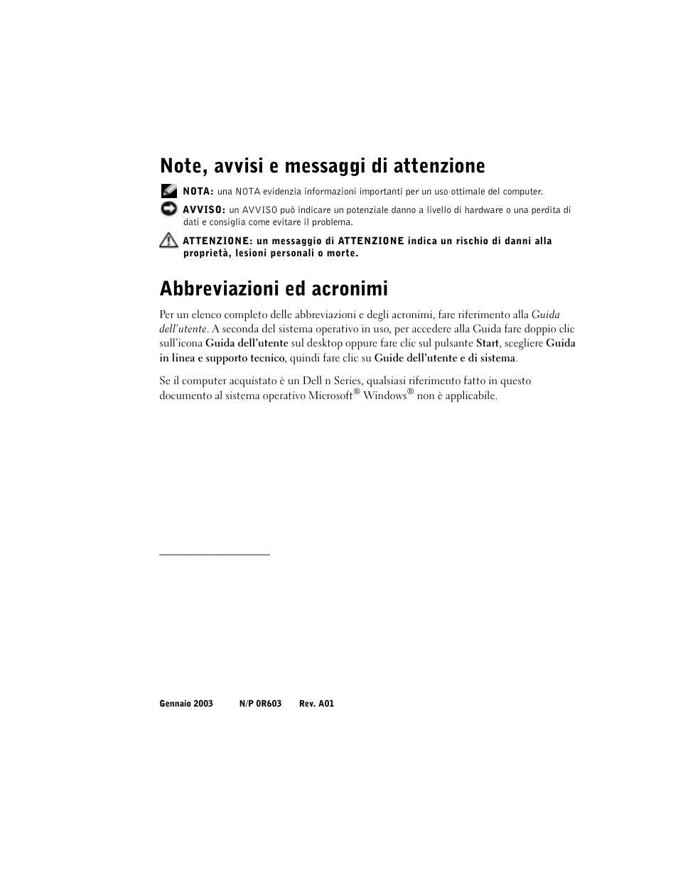 Abbreviazioni ed acronimi | Dell Latitude C640 User Manual | Page 110 / 192
