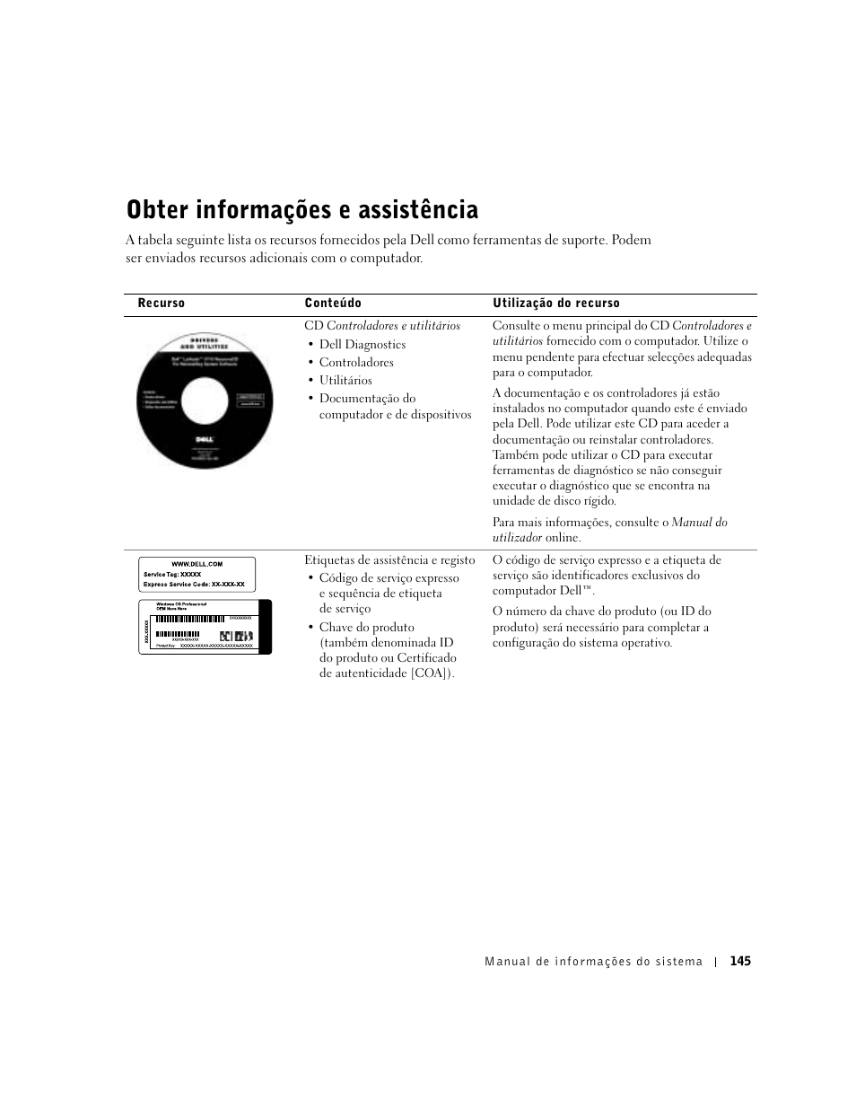 Obter informações e assistência | Dell Latitude C640 User Manual | Page 147 / 192