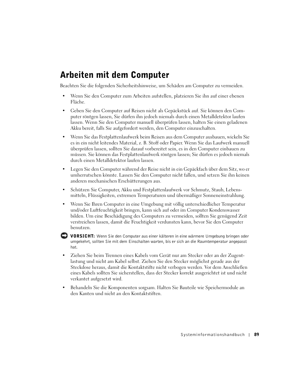 Arbeiten mit dem computer | Dell Latitude C640 User Manual | Page 91 / 192