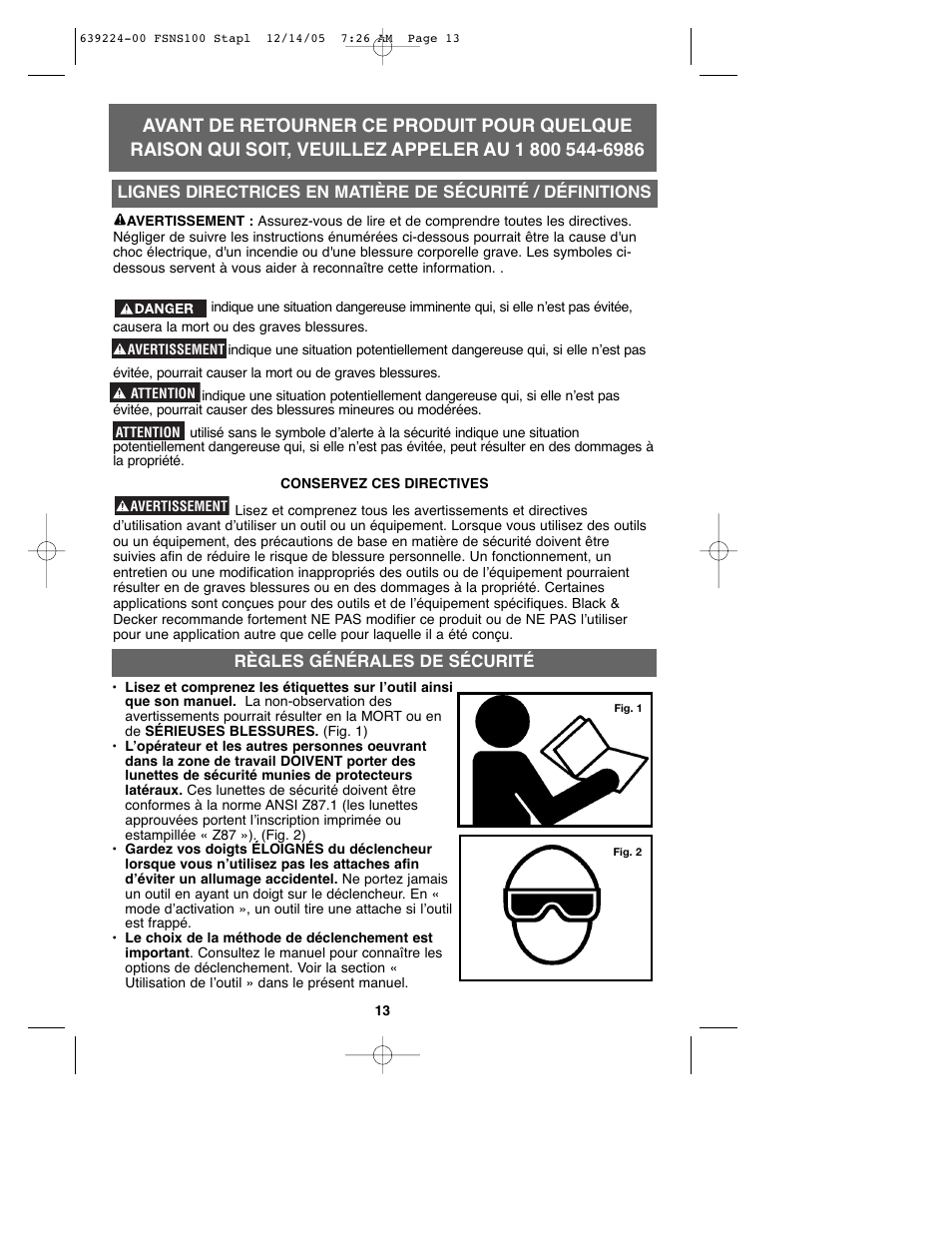 Black & Decker FSNS100 User Manual | Page 13 / 38