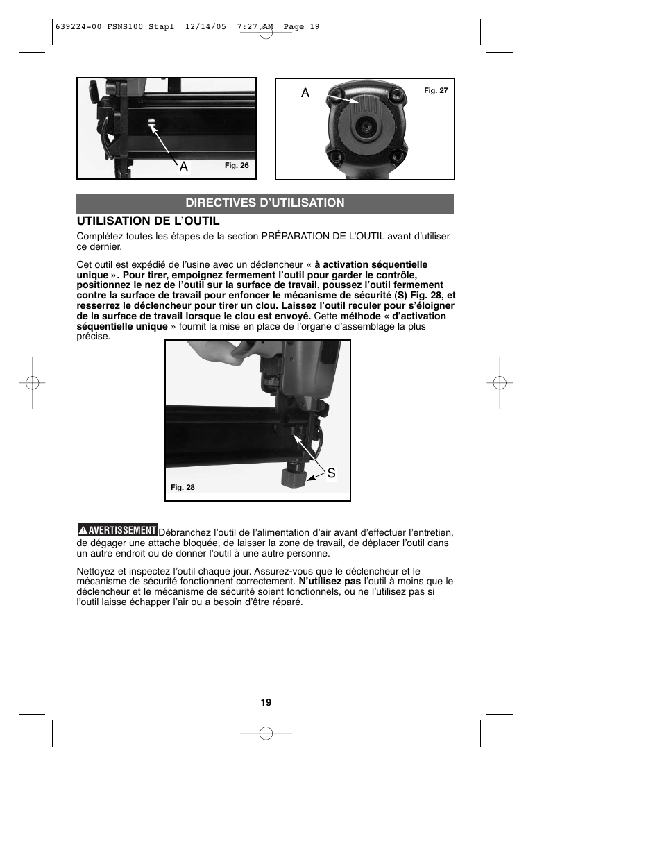 Black & Decker FSNS100 User Manual | Page 19 / 38