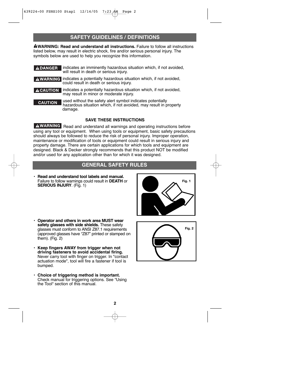 Black & Decker FSNS100 User Manual | Page 2 / 38