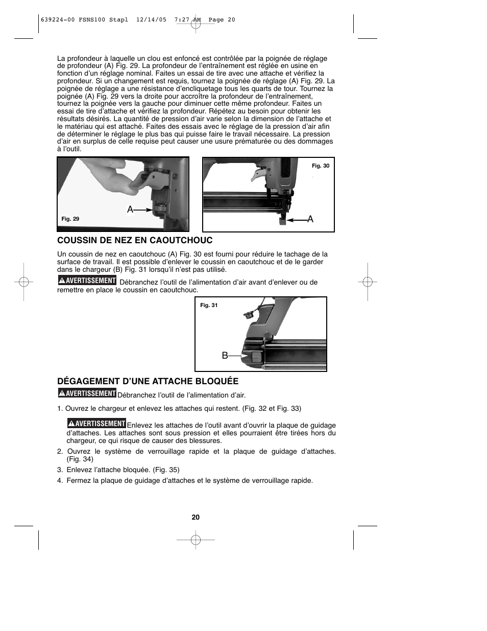 Black & Decker FSNS100 User Manual | Page 20 / 38