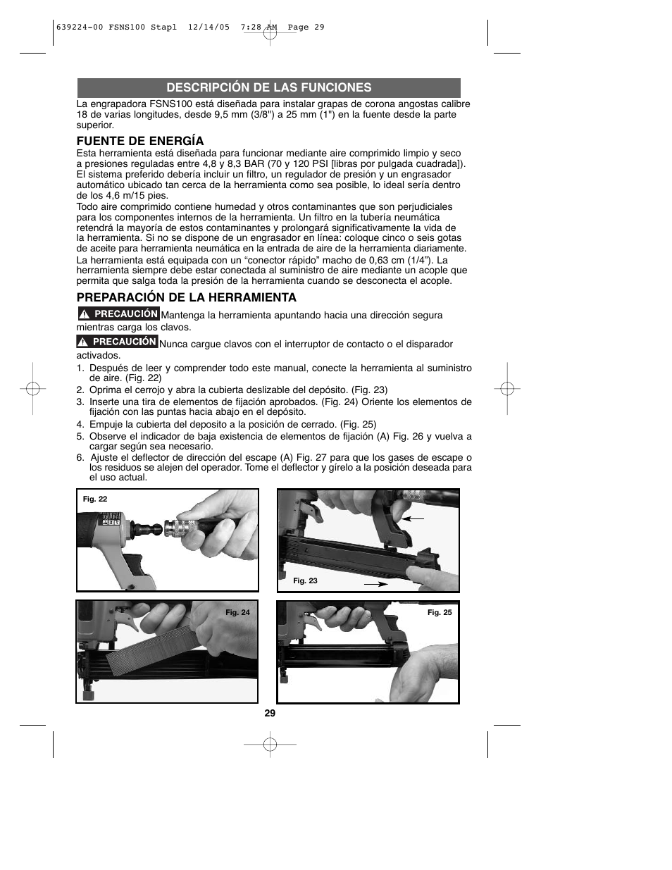 Black & Decker FSNS100 User Manual | Page 29 / 38