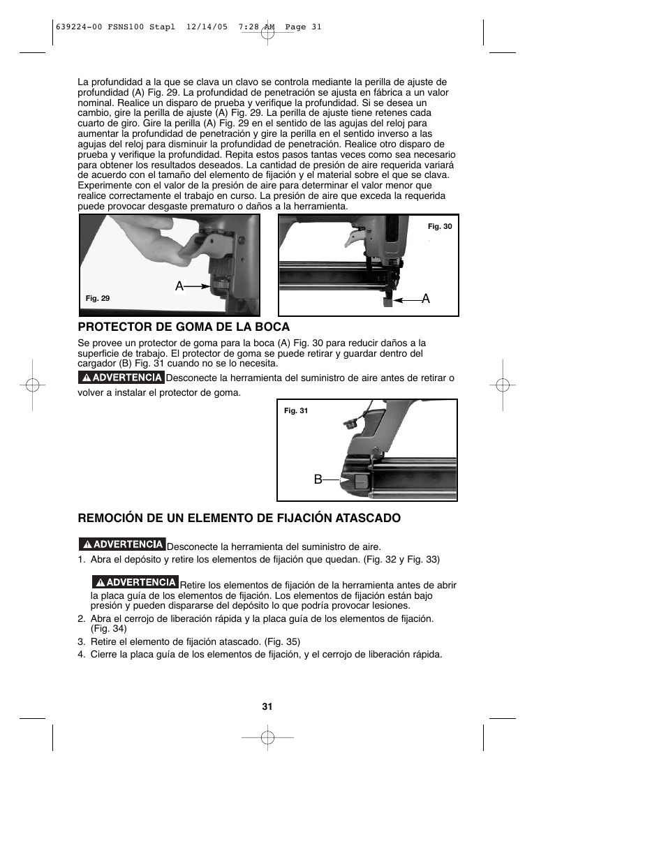 Black & Decker FSNS100 User Manual | Page 31 / 38