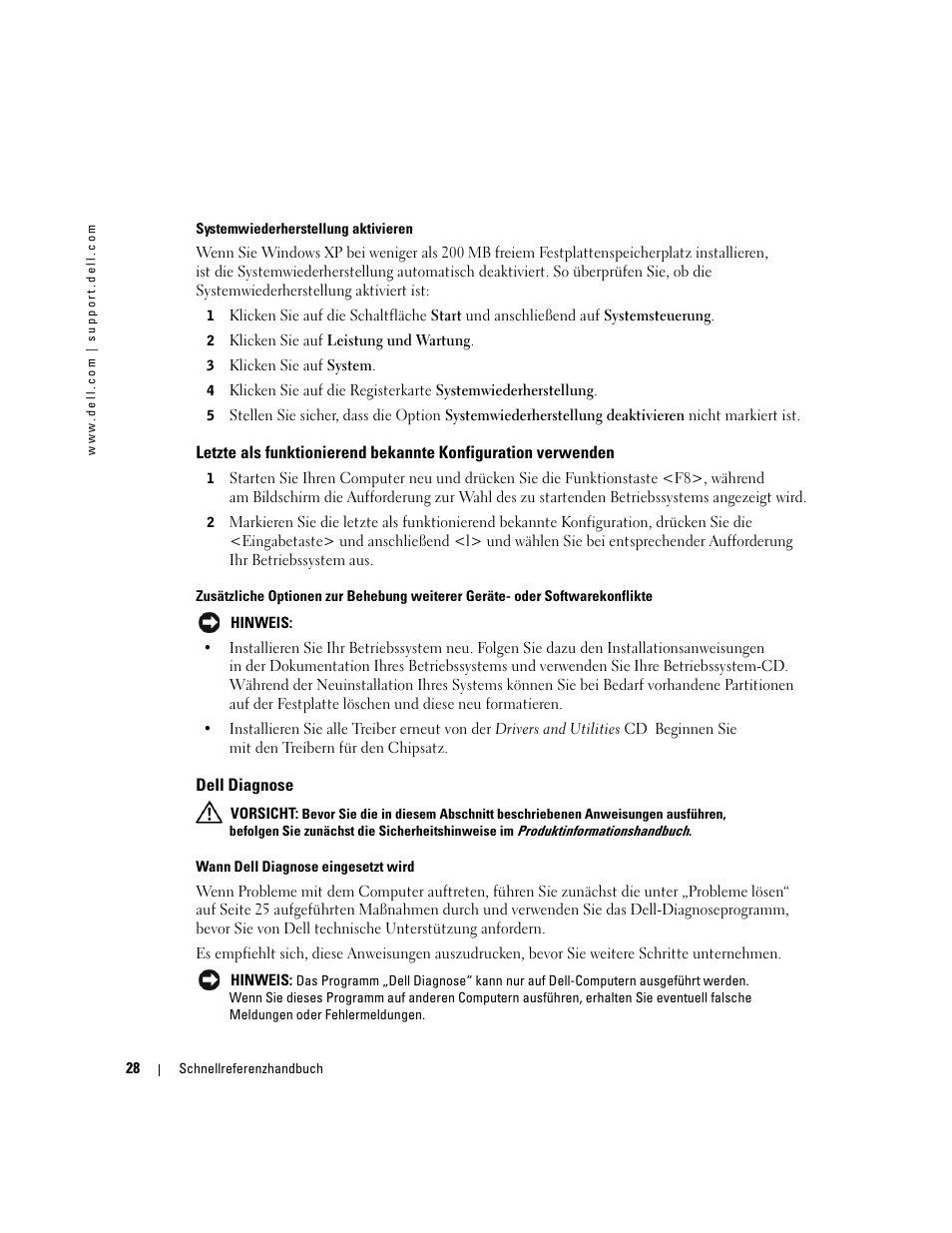 Dell diagnose | Dell Precision 370 User Manual | Page 108 / 204