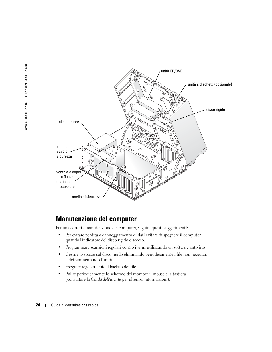 Manutenzione del computer | Dell Precision 370 User Manual | Page 146 / 204
