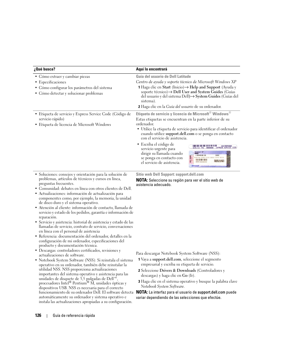 Dell Latitude 120L User Manual | Page 126 / 144