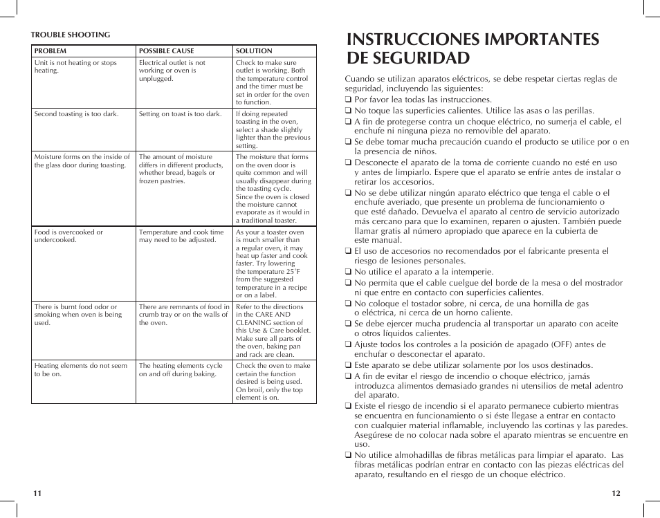 Instrucciones importantes de seguridad | Black & Decker TRO701T User Manual | Page 7 / 21