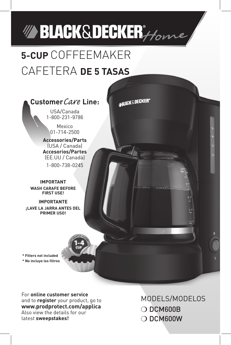 Black & Decker DCM600B User Manual | 11 pages