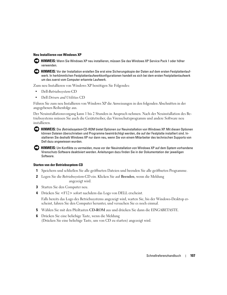 Dell OptiPlex 745c (Early 2007) User Manual | Page 107 / 224