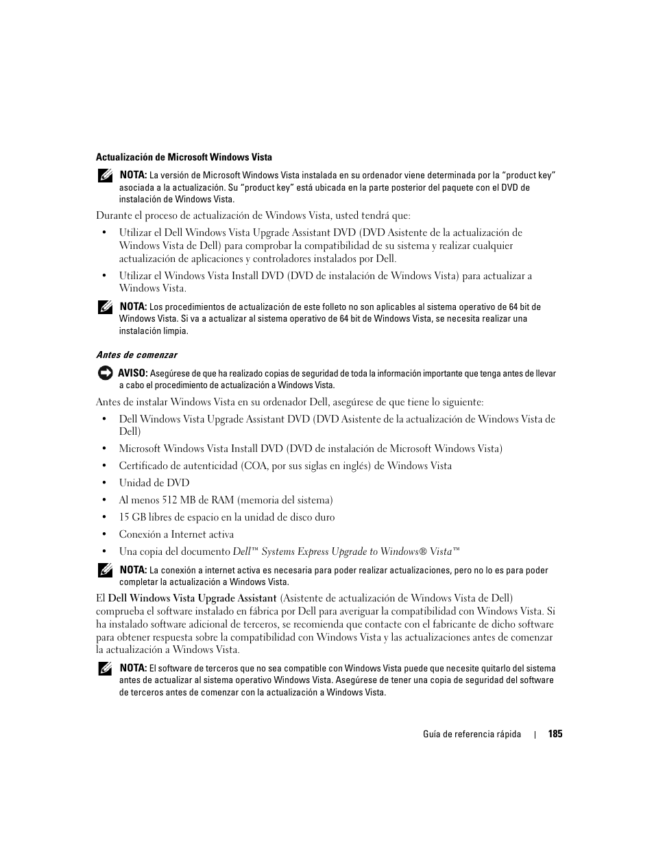 Dell OptiPlex 745c (Early 2007) User Manual | Page 185 / 224